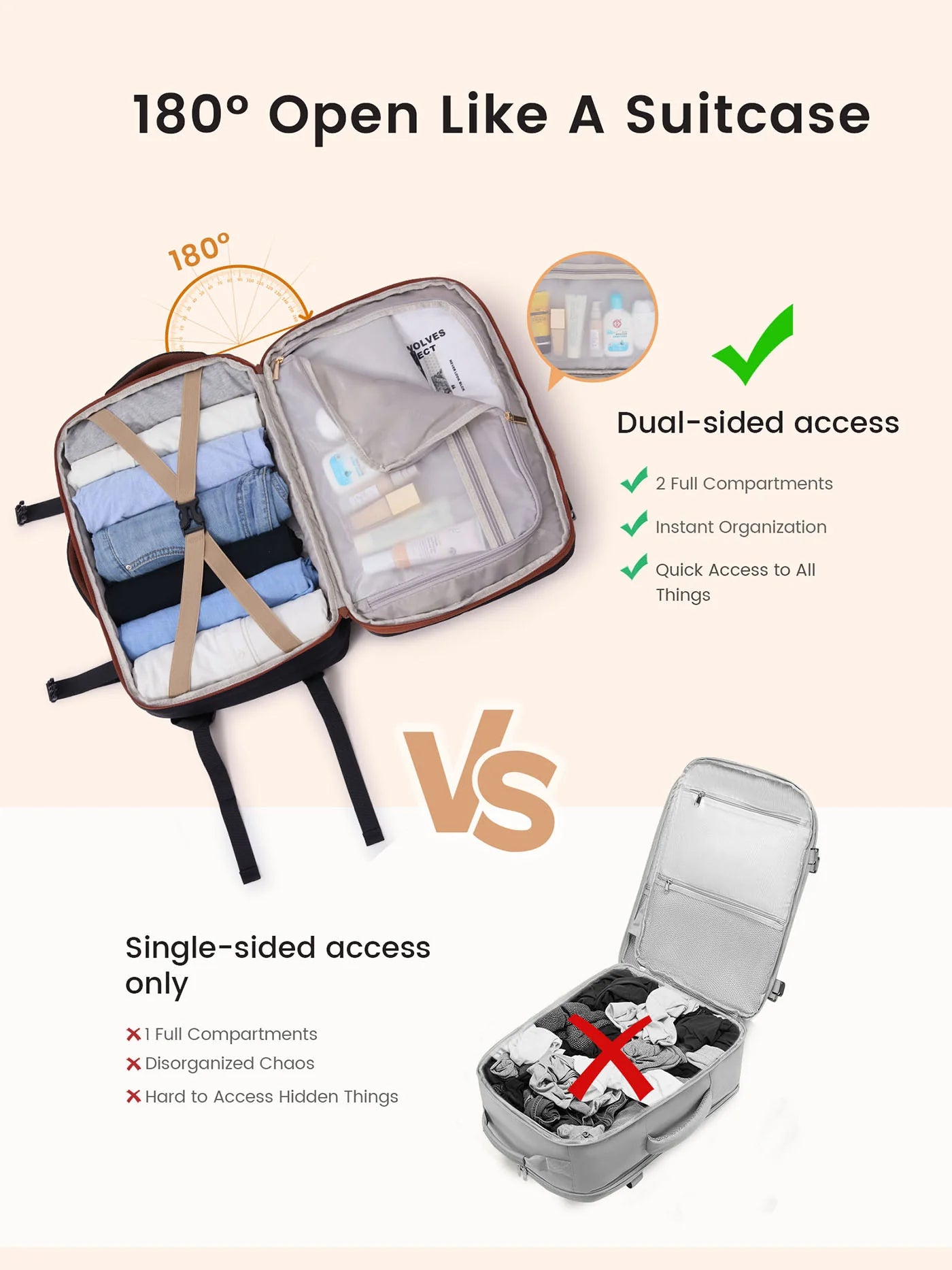 Carry On Backpack 45L/55L