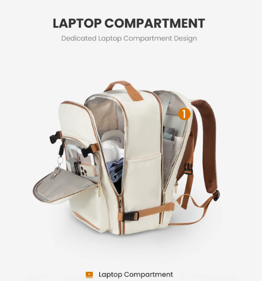 4Pcs, 40/50L Freyja Laptop Travel Backpack, 17" 18"