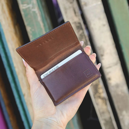 Chocolate - Leather Bifold Wallet